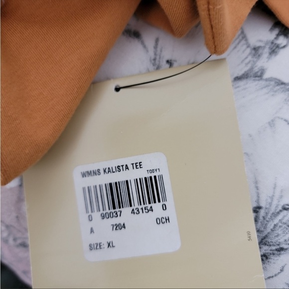 Woolrich Kalista Marigold Long Sleeve Cotton Blend Tee Womens Size XL NWT - Picture 5 of 6